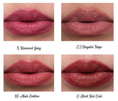ysl tatouage couture matte swatches